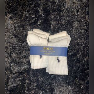 Polo by Ralph Lauren White Kids Socks